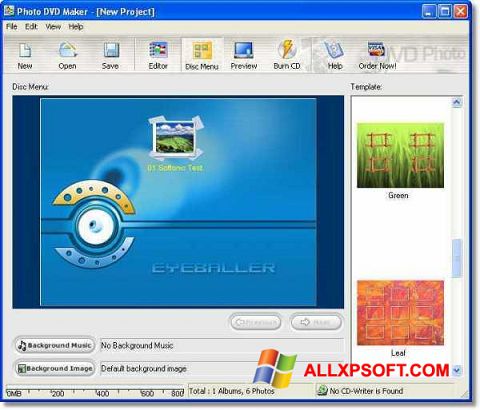 Screenshot DVD Maker für Windows XP