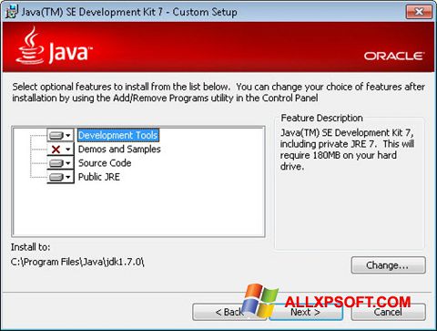 Screenshot Java Development Kit für Windows XP