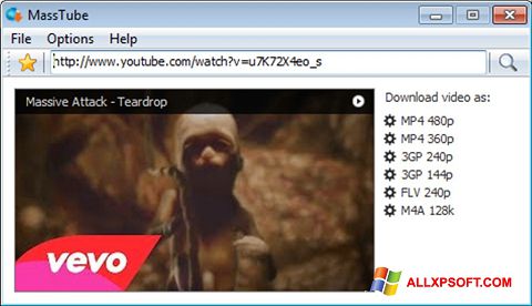 Screenshot MassTube für Windows XP
