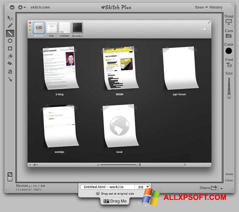Screenshot Skitch für Windows XP