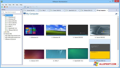 Screenshot VMware Workstation für Windows XP