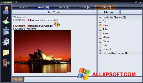 Screenshot CommFort für Windows XP