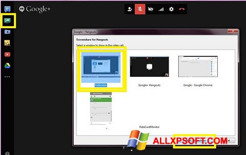 Screenshot Hangouts für Windows XP