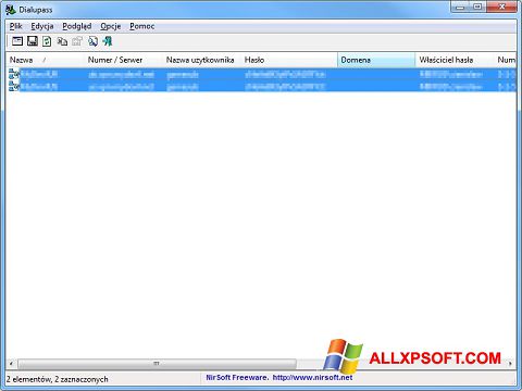 Screenshot Dialupass für Windows XP