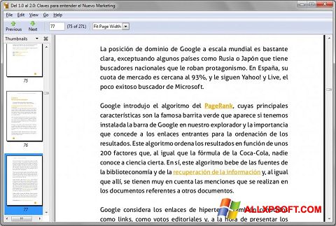 Screenshot Evince für Windows XP