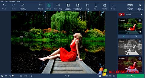 Screenshot Movavi Photo Editor für Windows XP