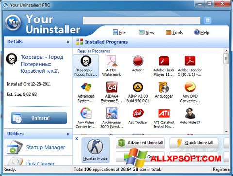Screenshot Your Uninstaller für Windows XP