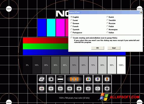Screenshot Nokia Monitor Test für Windows XP