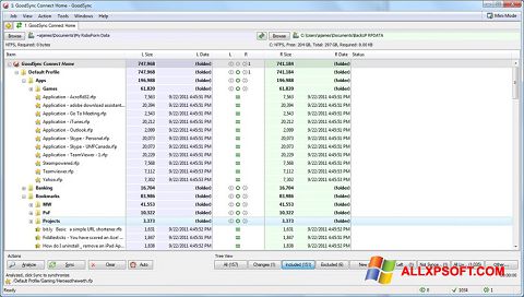 Screenshot GoodSync für Windows XP