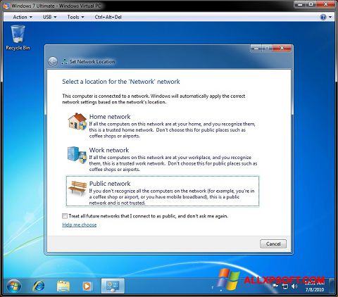 Screenshot Windows Virtual PC für Windows XP