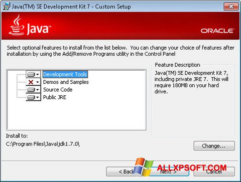 Screenshot Java SE Development Kit für Windows XP