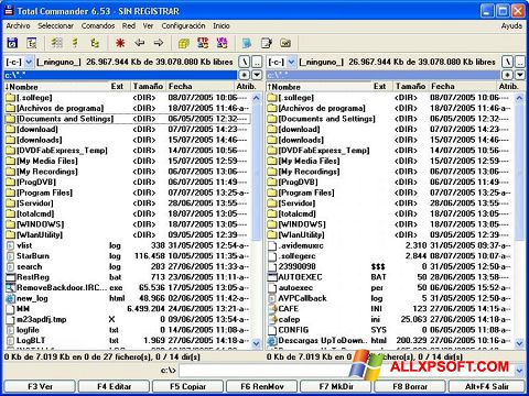 Screenshot Total Commander für Windows XP