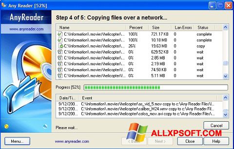 Screenshot AnyReader für Windows XP