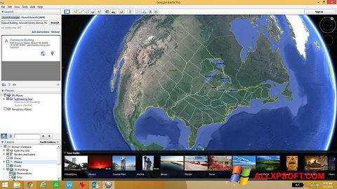 Screenshot Google Earth für Windows XP